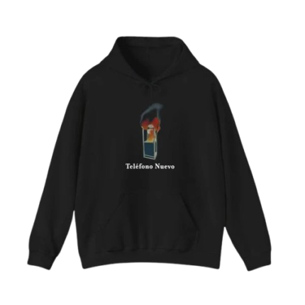 BURNING TELEPHONE TOUR DATES HOODIE BLACK