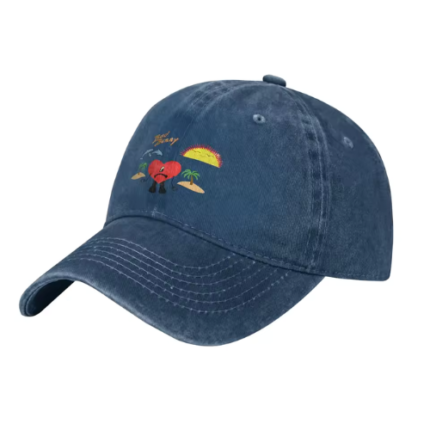 Denim Baseball Tour Bad Bunny Hats