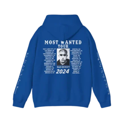 SIGNATURE MUGSHOT TOUR DATES HOODIE BLUE