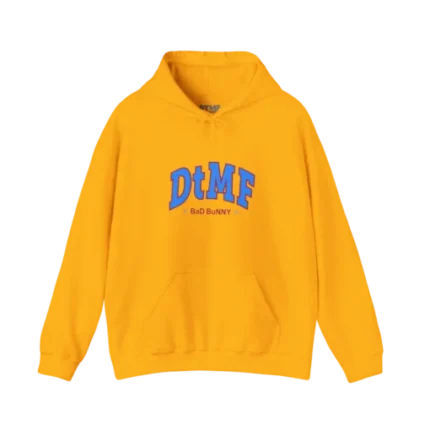 DTMF Tour Merch – World Tour DTMF Graphic Gold Hoodie